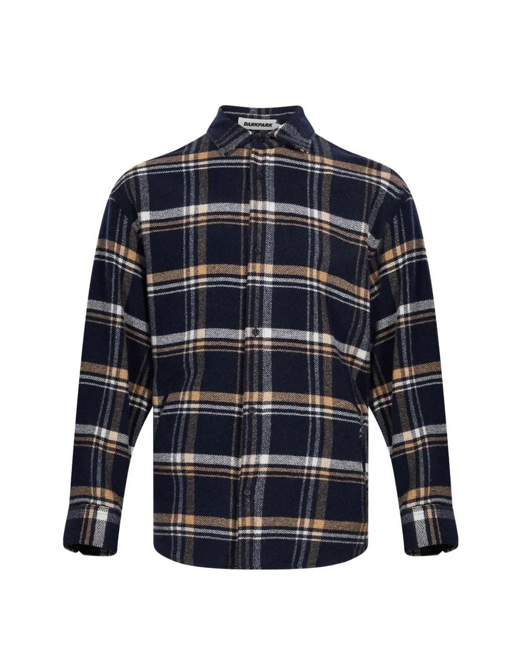 DARKPARK Blue Chemise En Flanelle À Carreaux for men