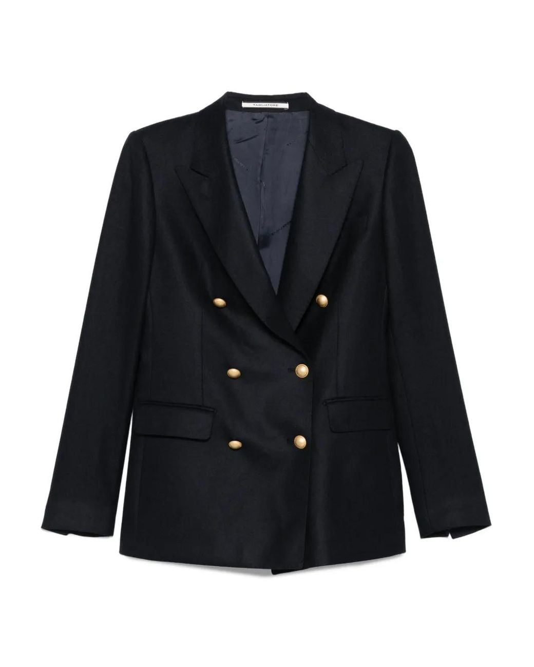 Tagliatore Blue Wool Double-Breasted Jacket