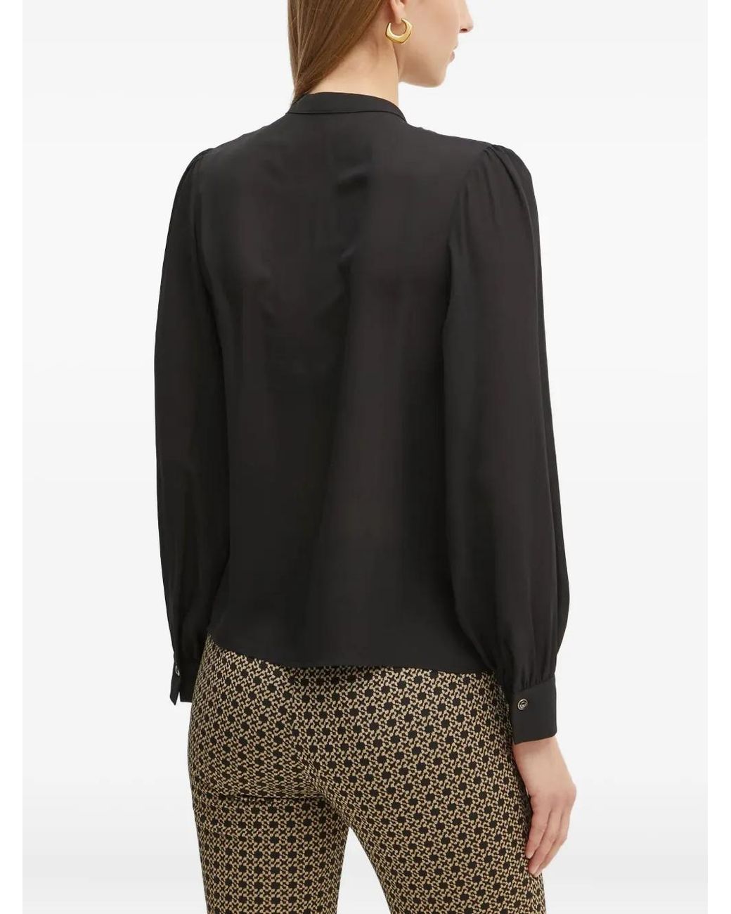 Guess Black V-Neck Blouse