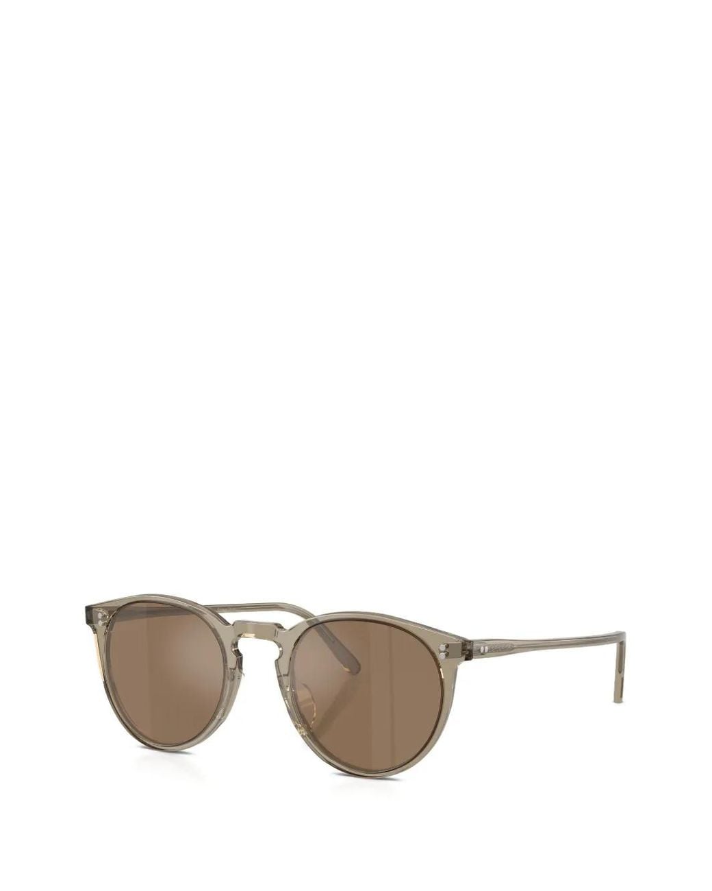 Oliver Peoples Natural Round-Frame Sunglasses