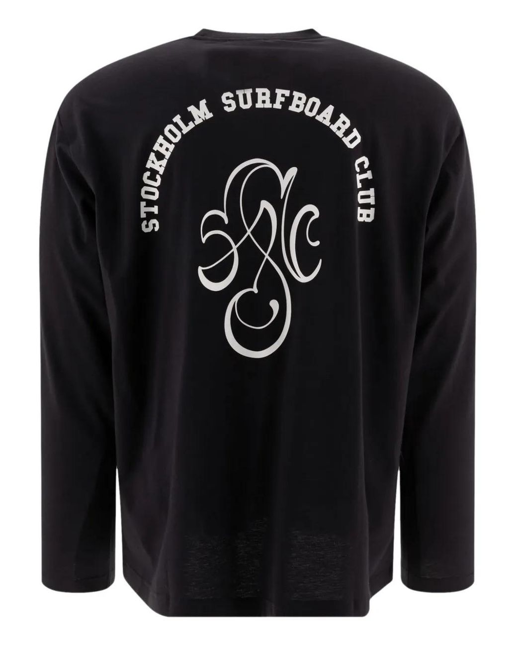 【STOCKHOLM SURFBOARD CLUB】BON LONGSLEEVE Stockholm Surfboard Club Long-Sleeve Print T-Shirt in Black for