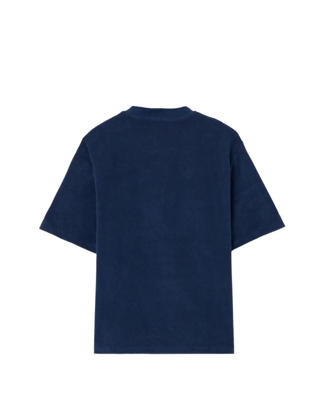 Off-White c/o Virgil Abloh Blue Logo-Detail Terrycloth T-Shirt for men