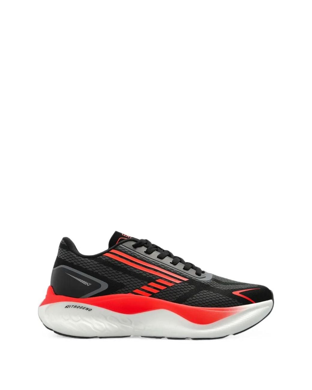 EA7 Red Nitro Wave 2 Logo-Print Panelled Sneakers for men