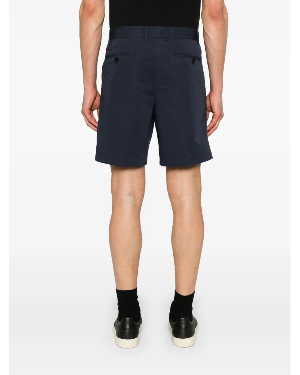 Tom Ford Blue Pleat-Detail Shorts for men