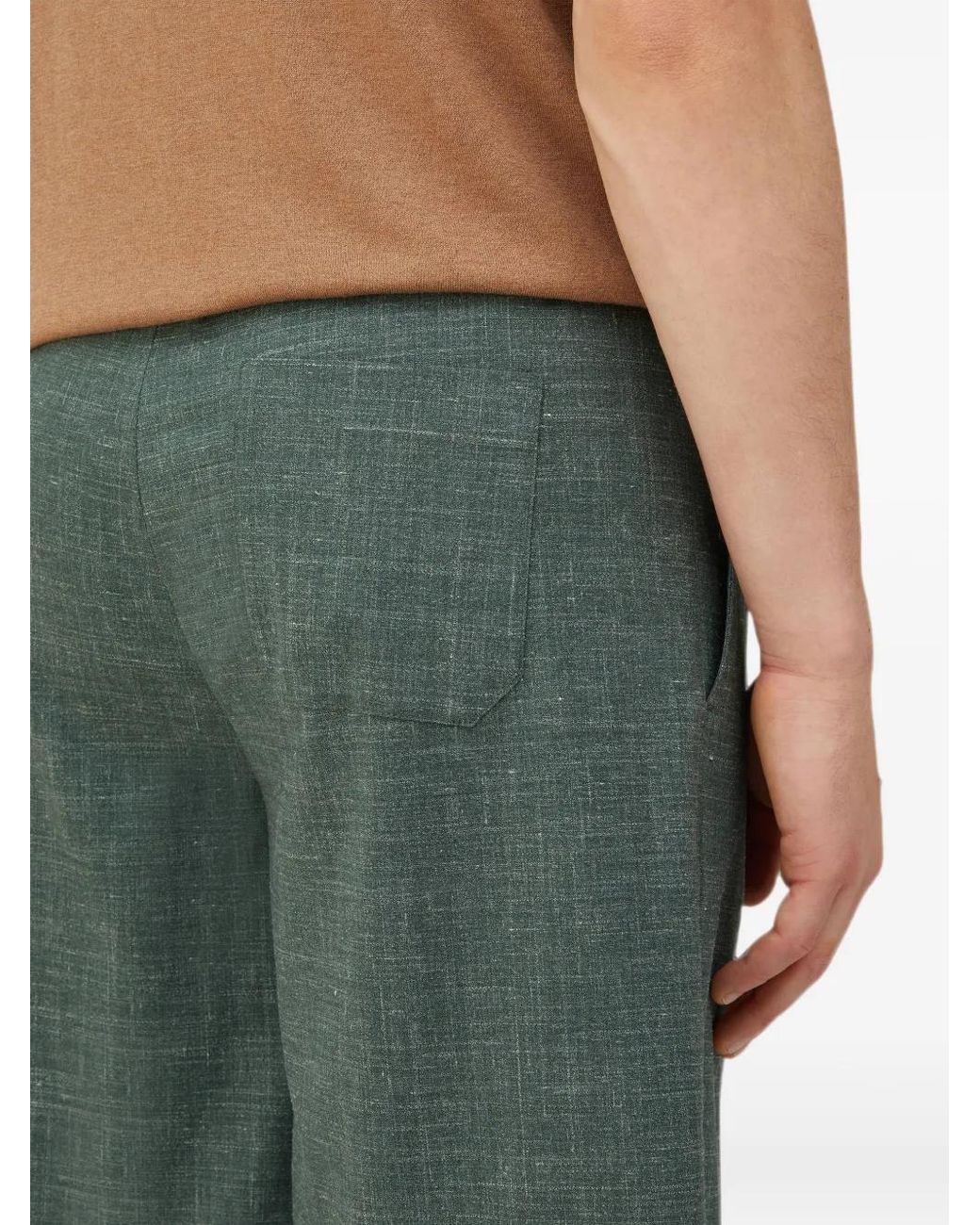 RETORI Green Drawstring Bermuda Shorts for men