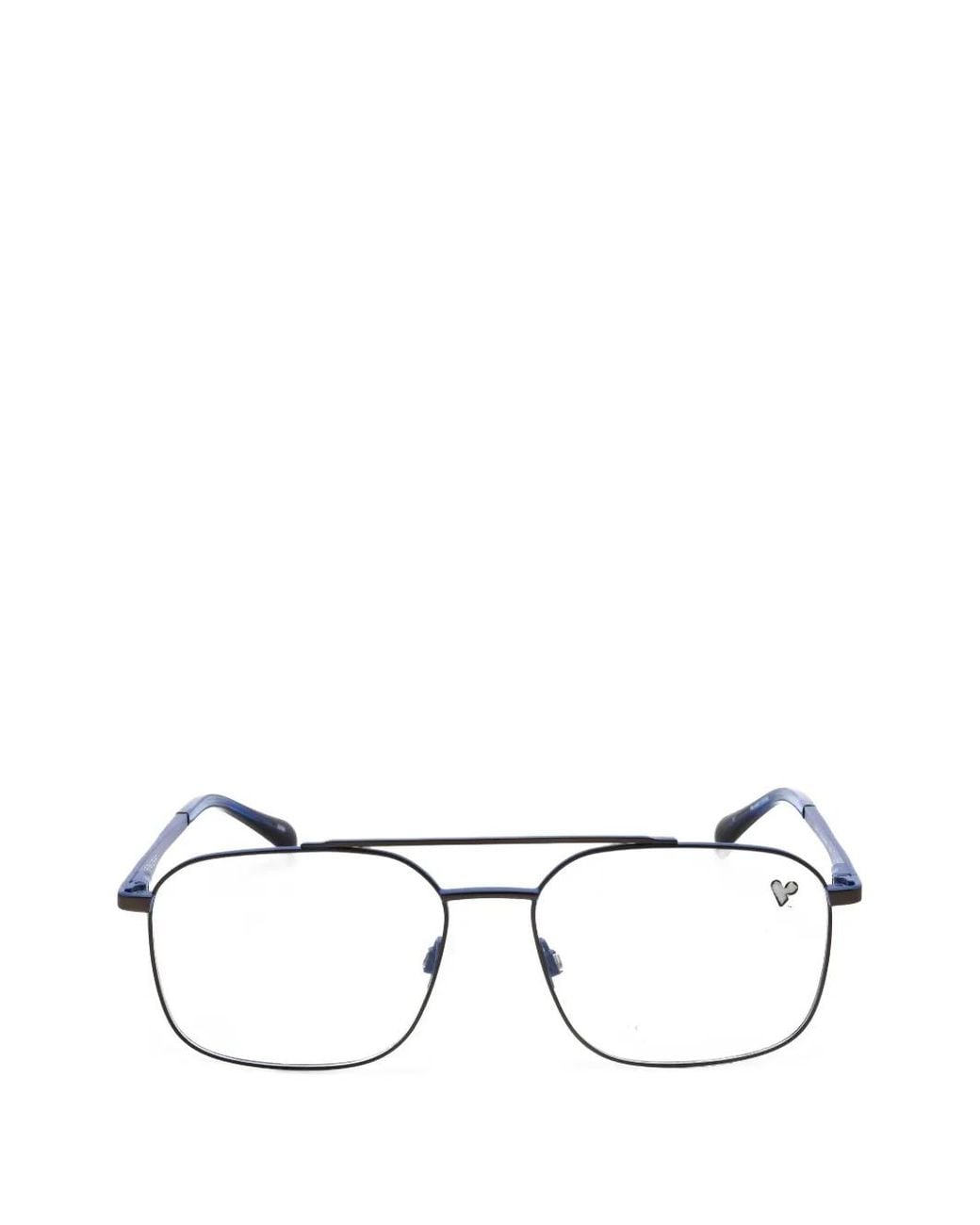 Spyder White Pilot-Frame Glasses for men