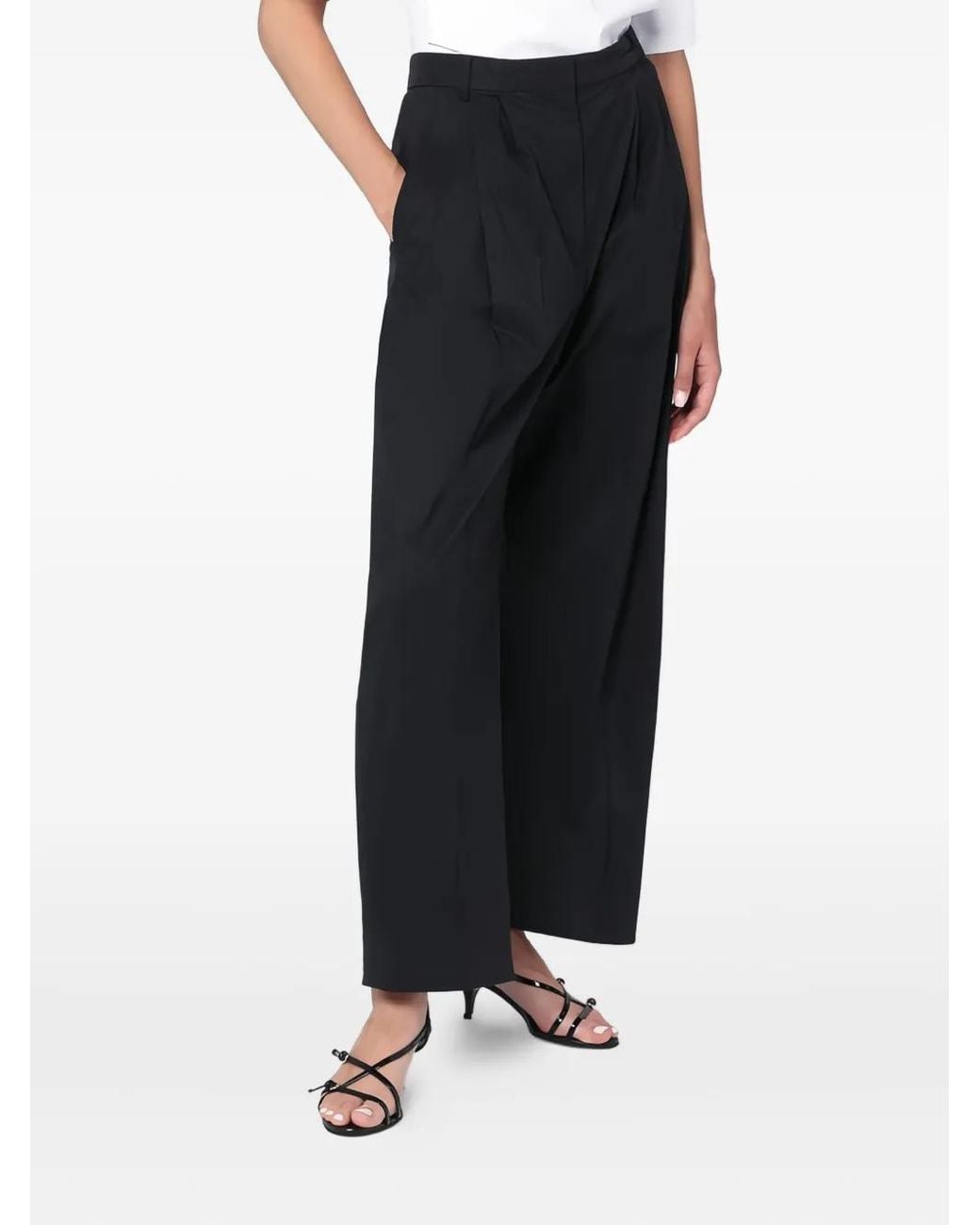 Mark Kenly Domino Tan Black Pleated Pocket Trousers