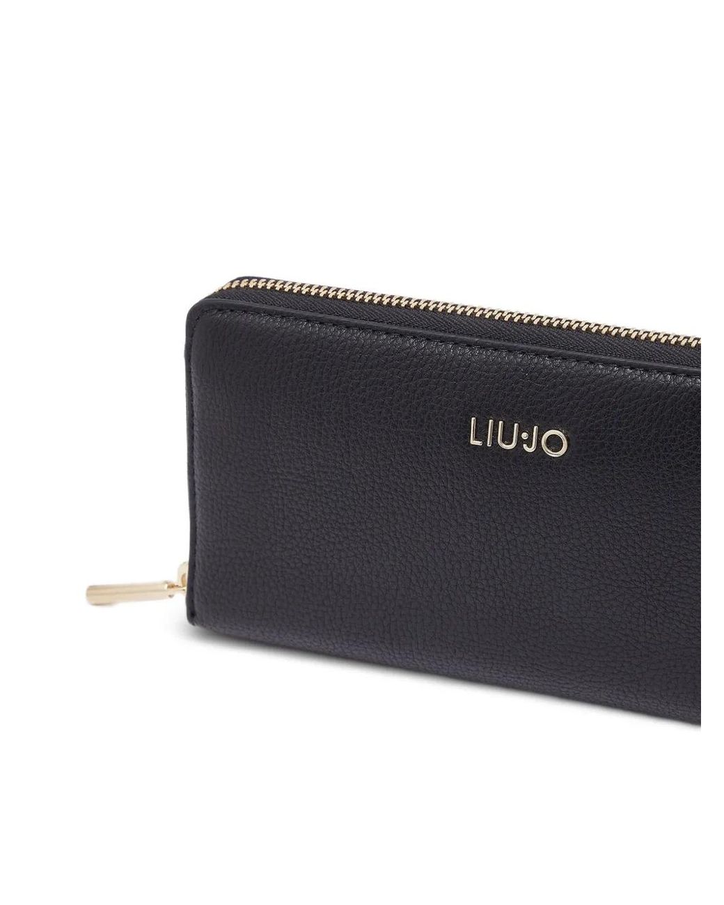 Liu Jo Black Large Zip Wallet