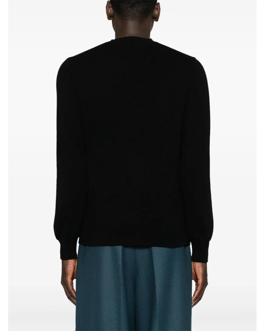 COMME DES GARÇONS PLAY Black Pullover Mit Herz-Patch