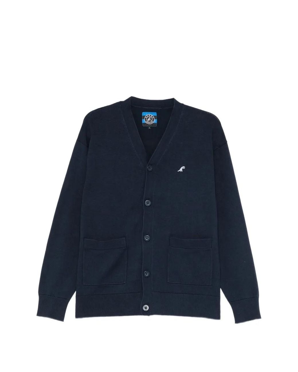 SPORT b. by agnès b. Blue Dino-Embroidered Cardigan for men