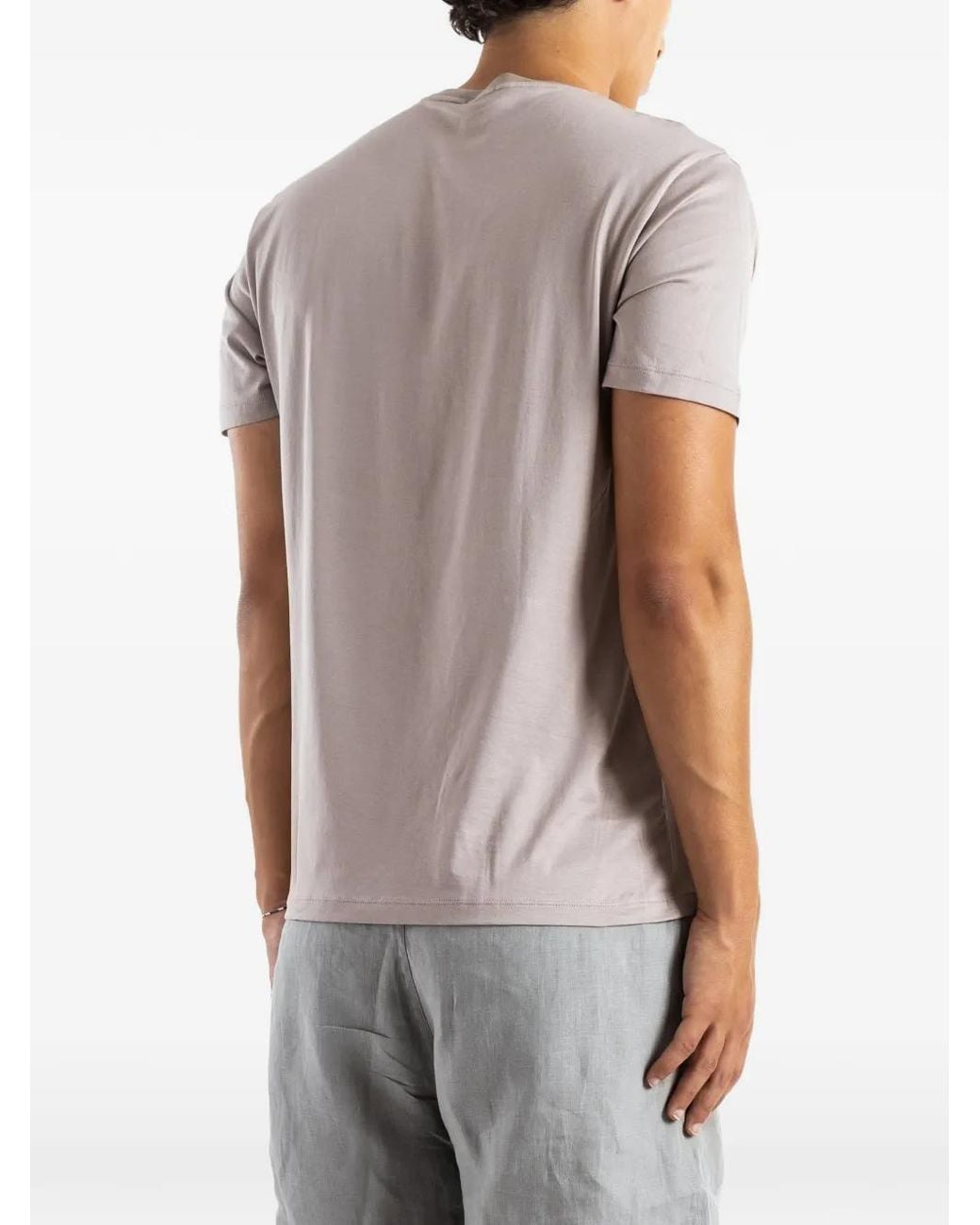 Handvaerk Gray Crew-Neck Short-Sleeve T-Shirt for men