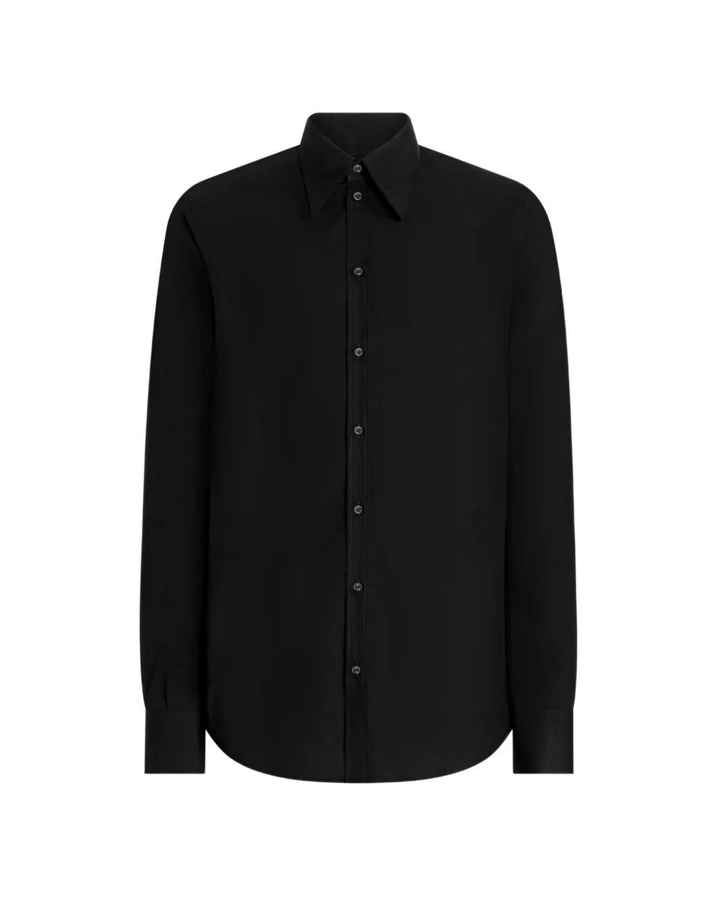 Dolce & Gabbana Black Button-Fastening Shirt for men