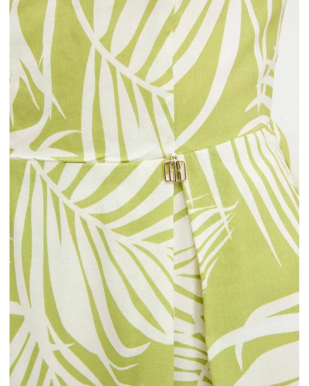 Fracomina Yellow Kleid mit floralem Print