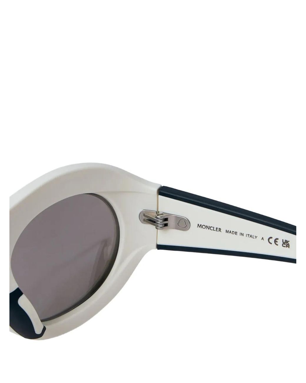 Moncler Black Oval-Frame Sunglasses