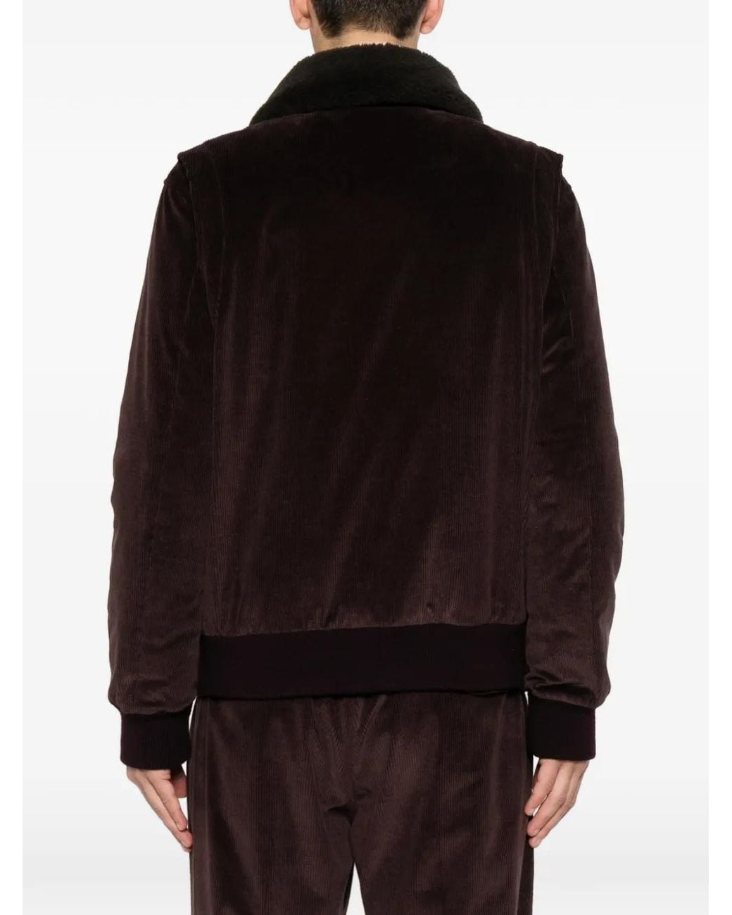 Eleventy Brown Corduroy-Effect Jacket for men