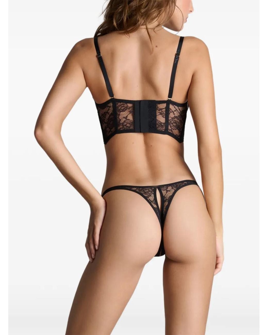 Maison Close Black Flashback Balconette Bra