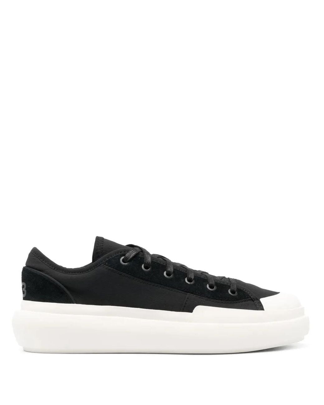 Y-3 Black Ajatu Court Low Sneakers