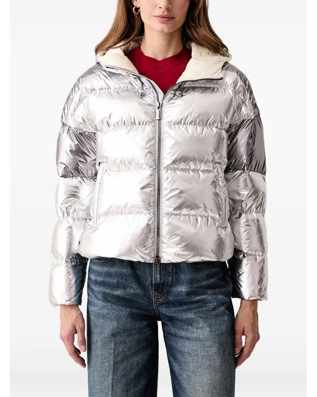 Colmar Gray Metallic Puffer Jacket