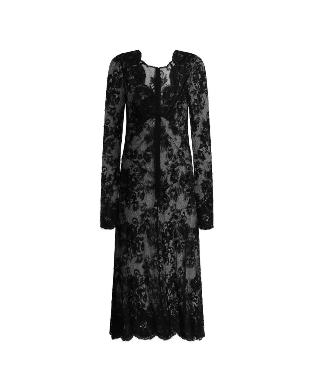 Dolce & Gabbana Black Chantilly Lace Dress
