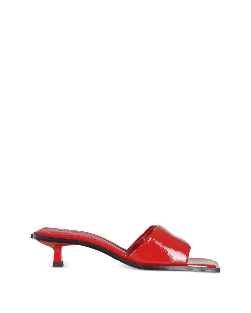 Alohas Red Square Toe Sandals