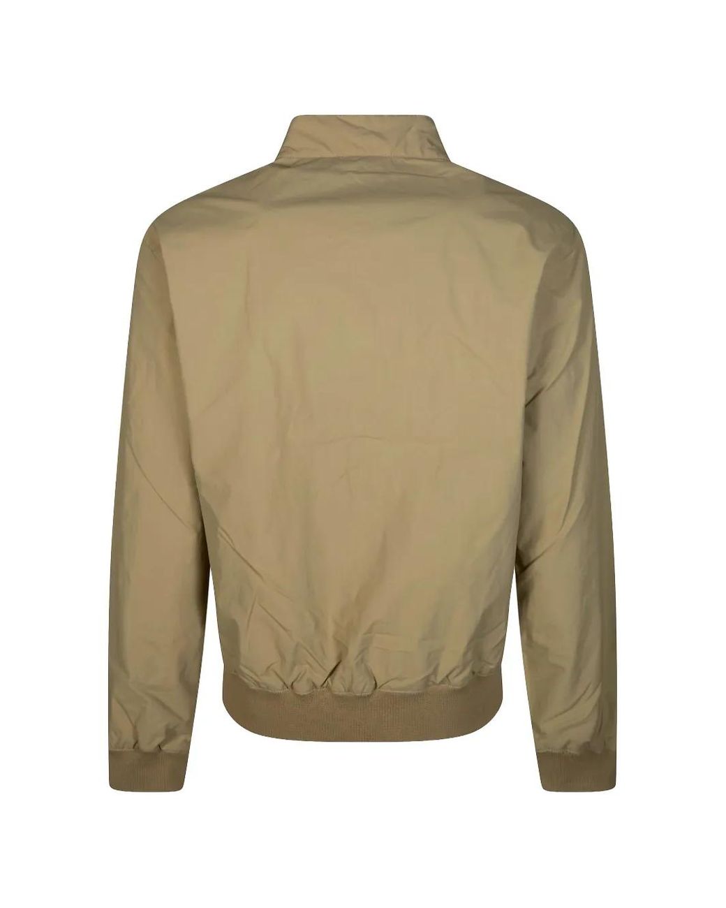 Barbour Green Royston Button Zip Bomber Jacket for men