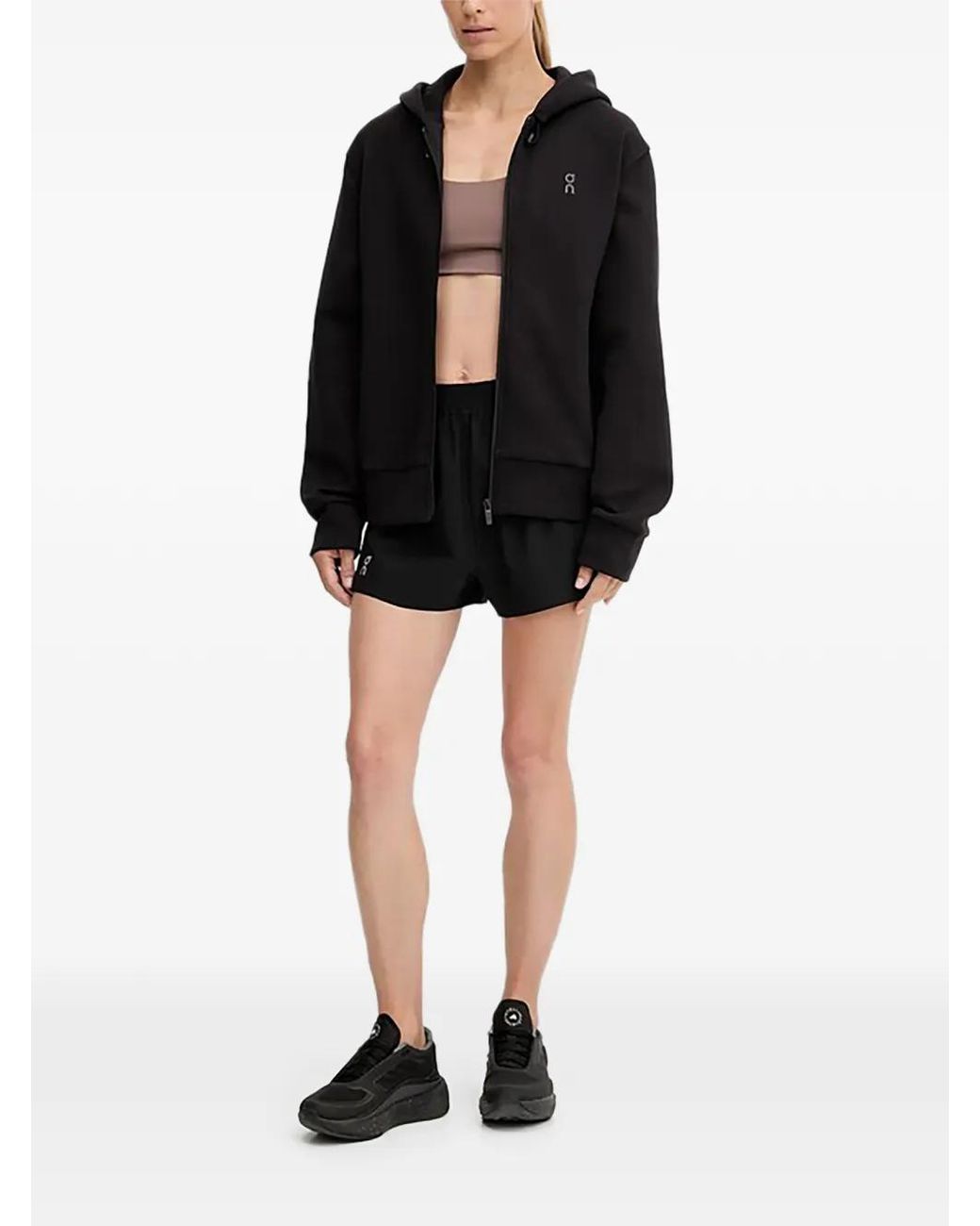 On Shoes Black Logo-Detail Training Shorts