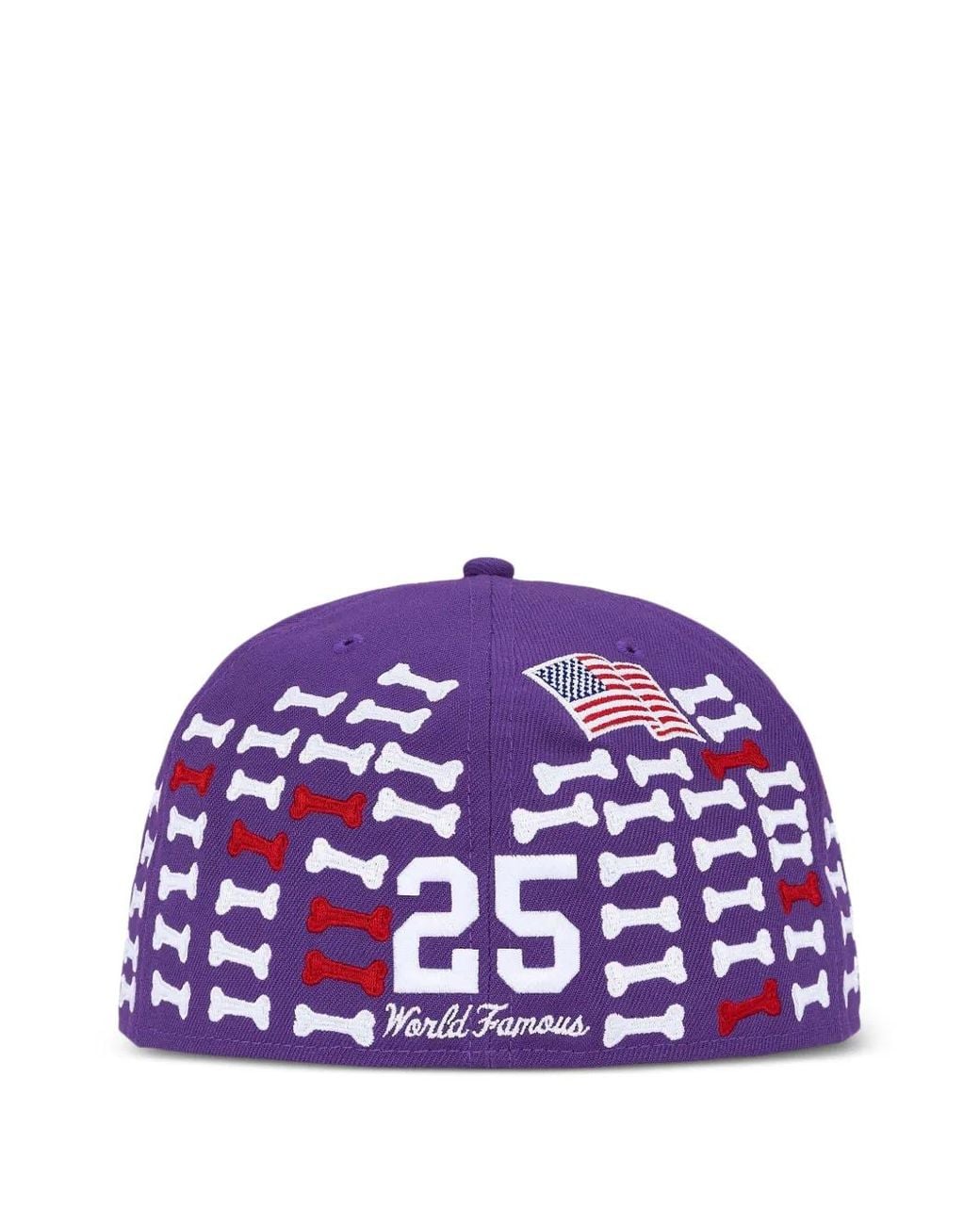 Supreme X New Era Bones-Motif Logo-Embroidery Baseball Cap in