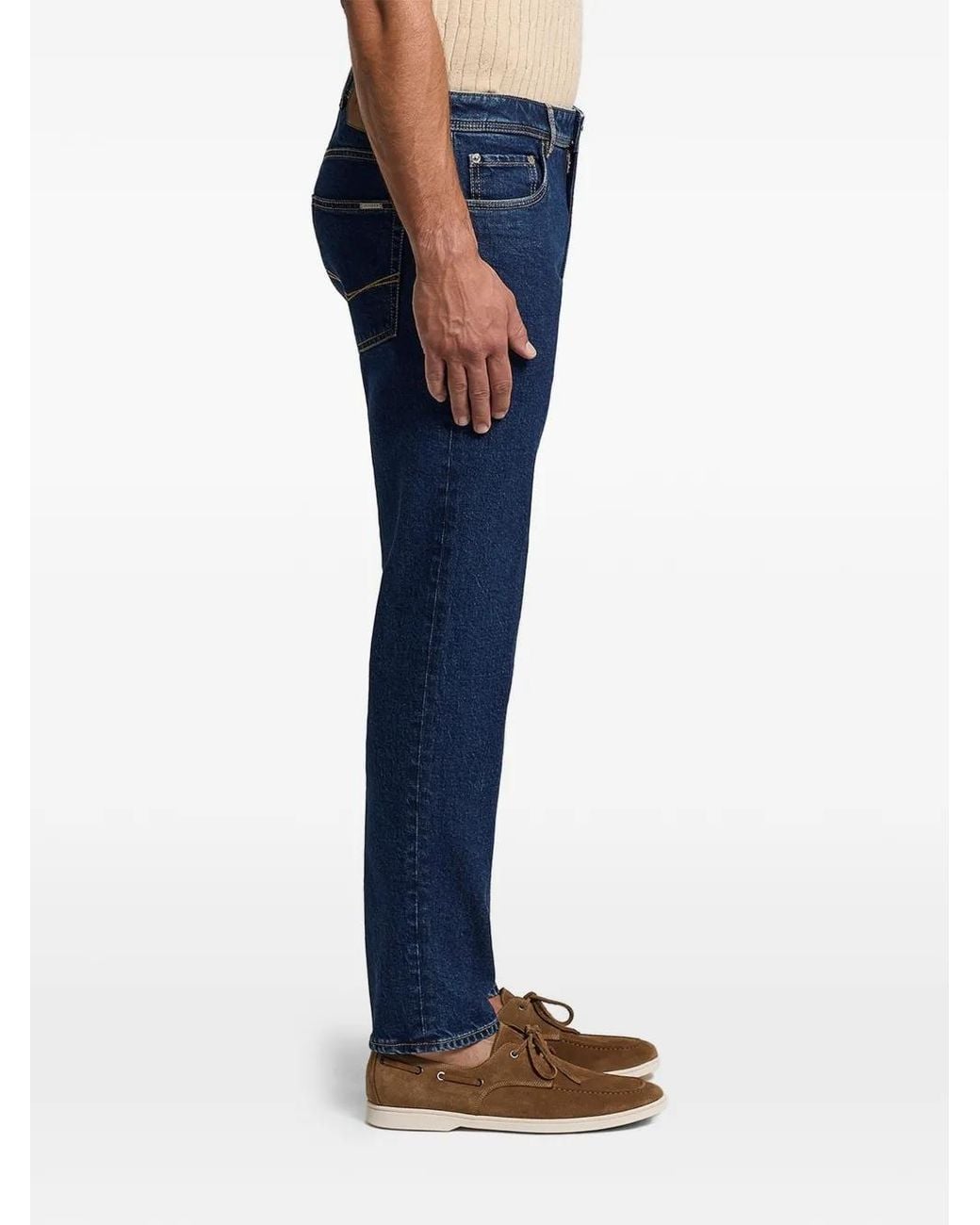 Peserico Blue Pocket Trousers for men