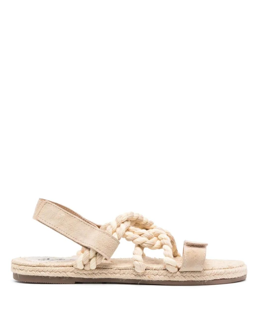 Manebí Natural Braided Flat Sandals