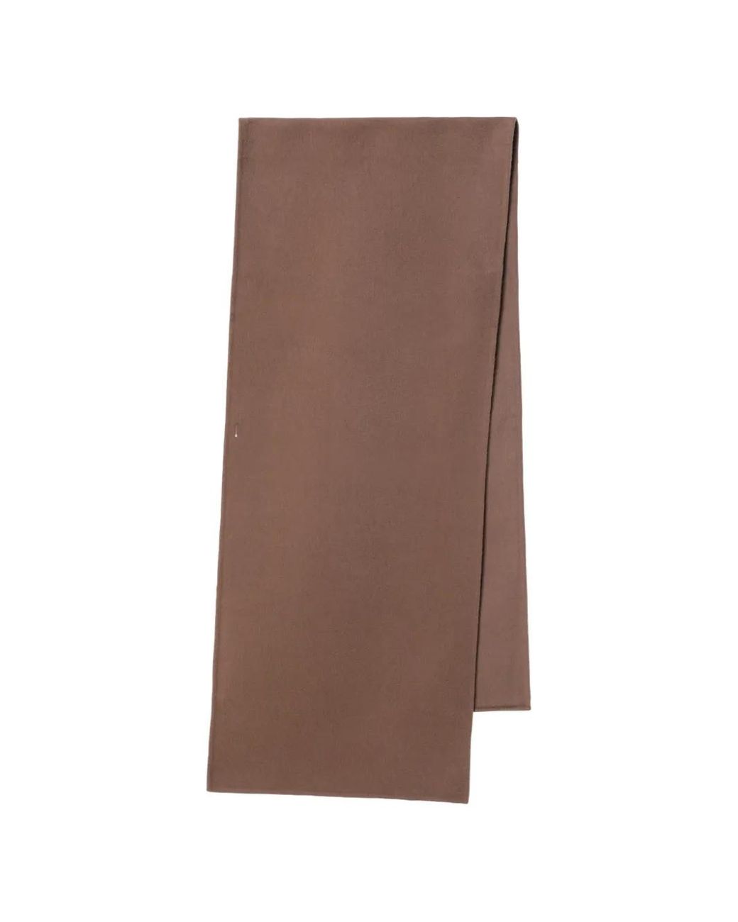 Almada Label Brown Button-Fastening Scarf