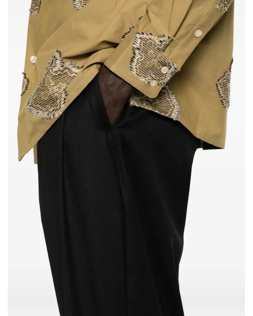 A Kind Of Guise Black Yesa Wide-Leg Trousers for men