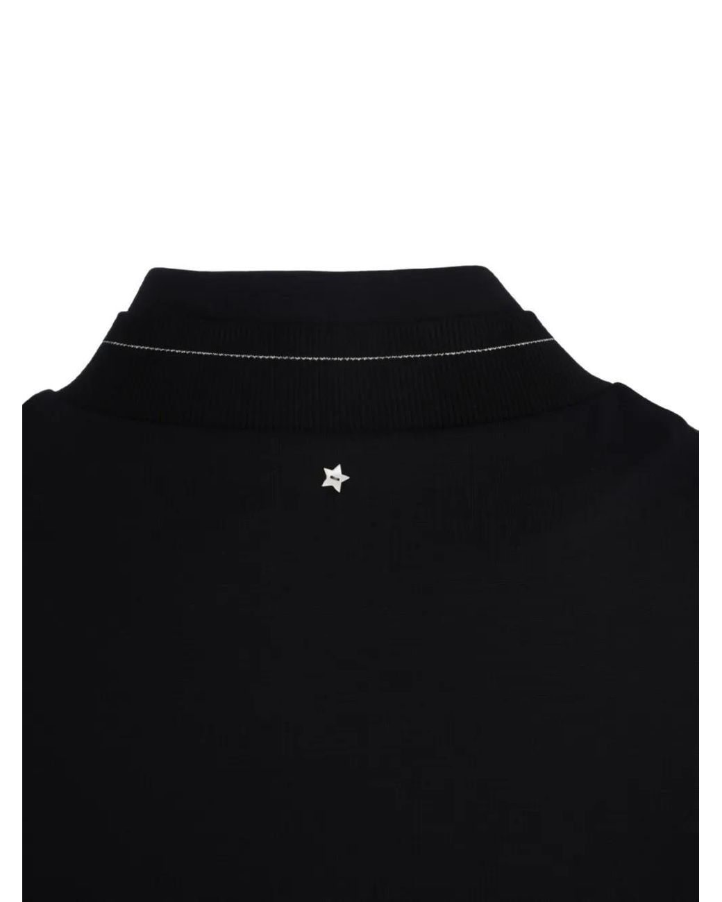 Lorena Antoniazzi Black Zip-Front Sweatshirt