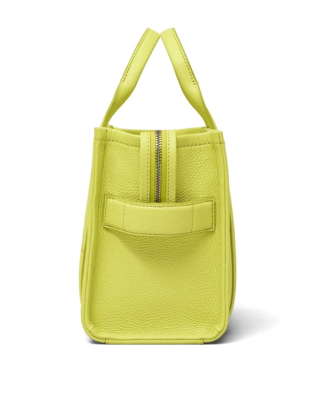 Marc Jacobs Yellow The Tote Bag Small Pebble-Leather Tote Bag