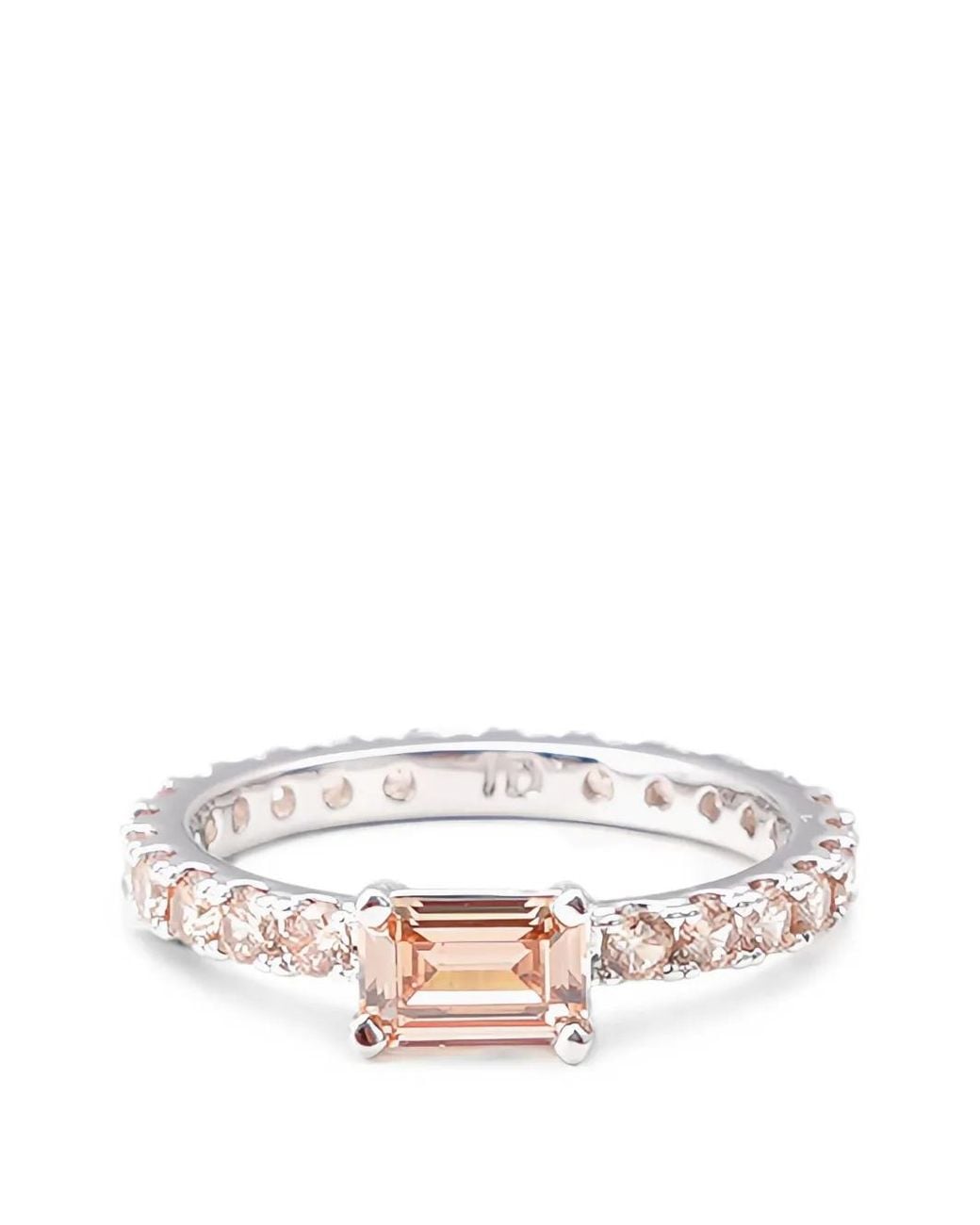 Izabel Display White Schmaler Ring