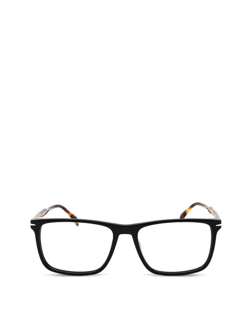 David Beckham Brille Mit Eckigem Gestell in Black für Herren