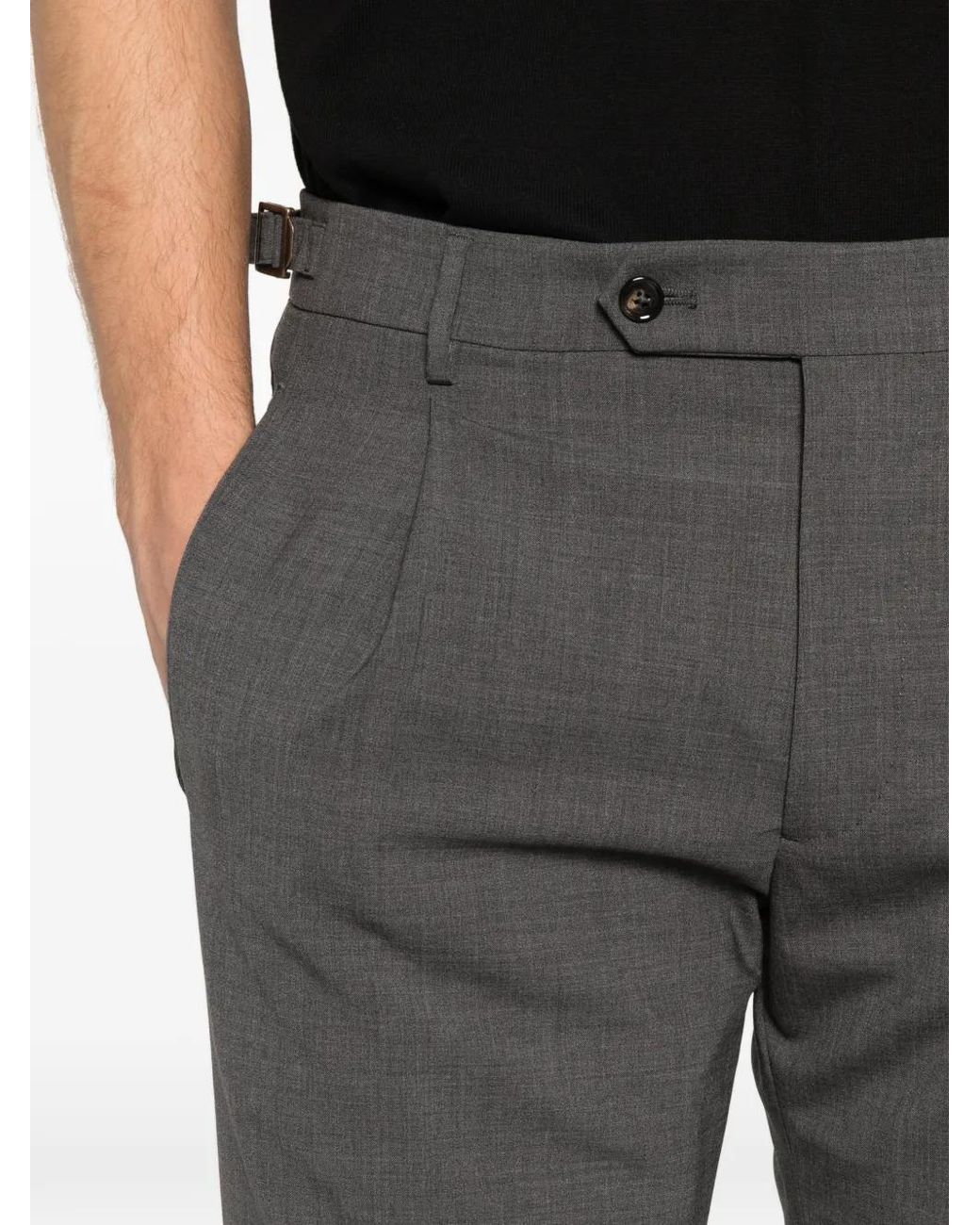 Berwich Gray Tailored Trousers for men
