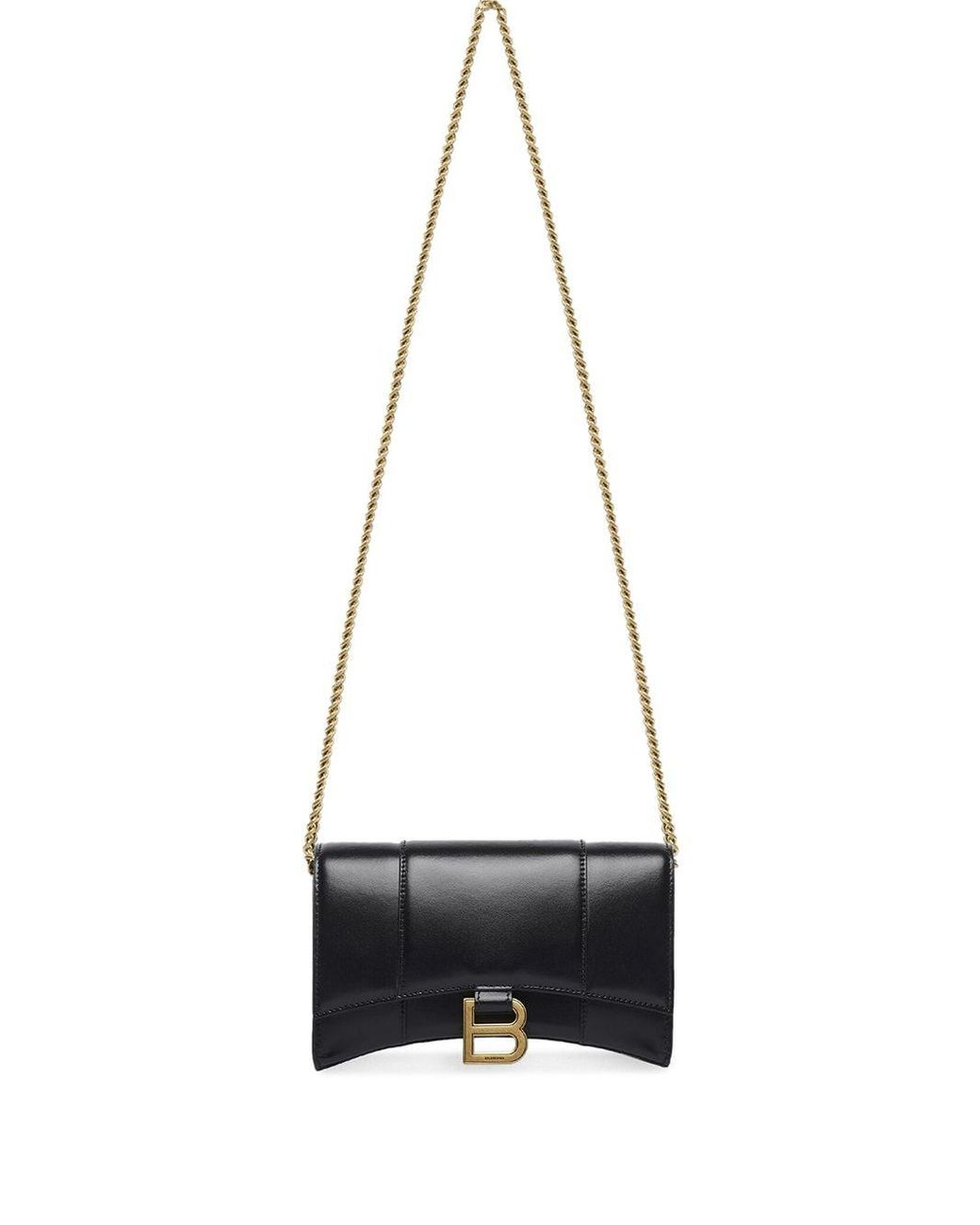 balenciaga women's hourglass wallet on chain