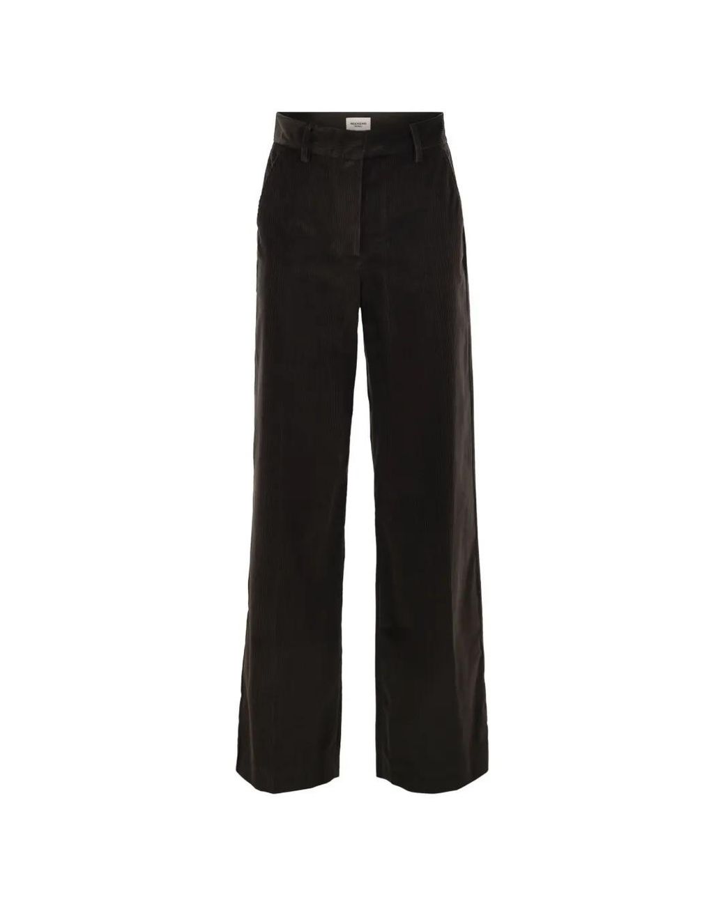 Weekend by Maxmara Black Wide-Leg Corduroy Trousers