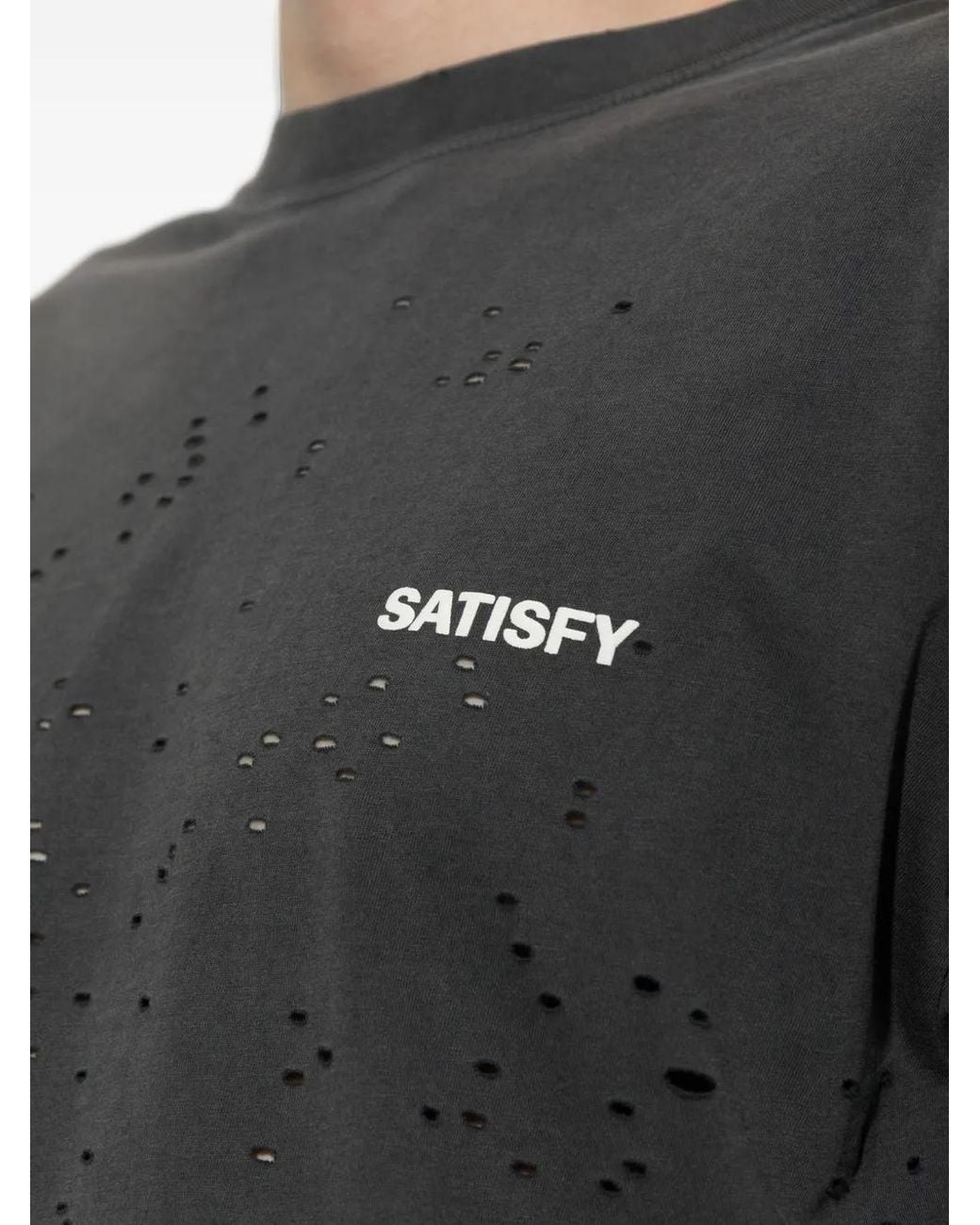 Satisfy Black Mothtech Long-Sleeve T-Shirt for men