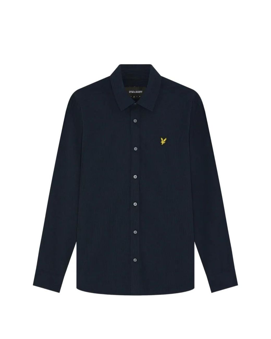 Lyle & Scott Blue Micro-Check Cotton Shirt for men