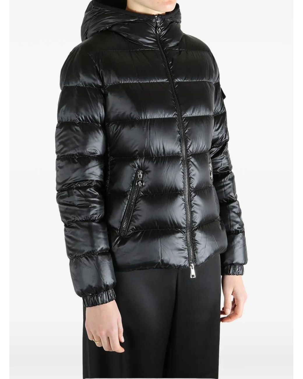 Moncler Black Glesse Short Down Jacket