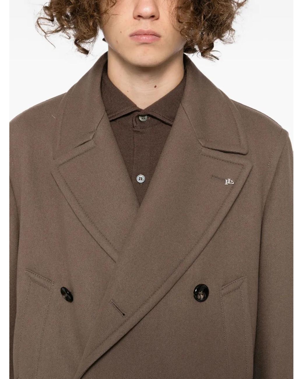 Tagliatore Brown Modello Coat for men