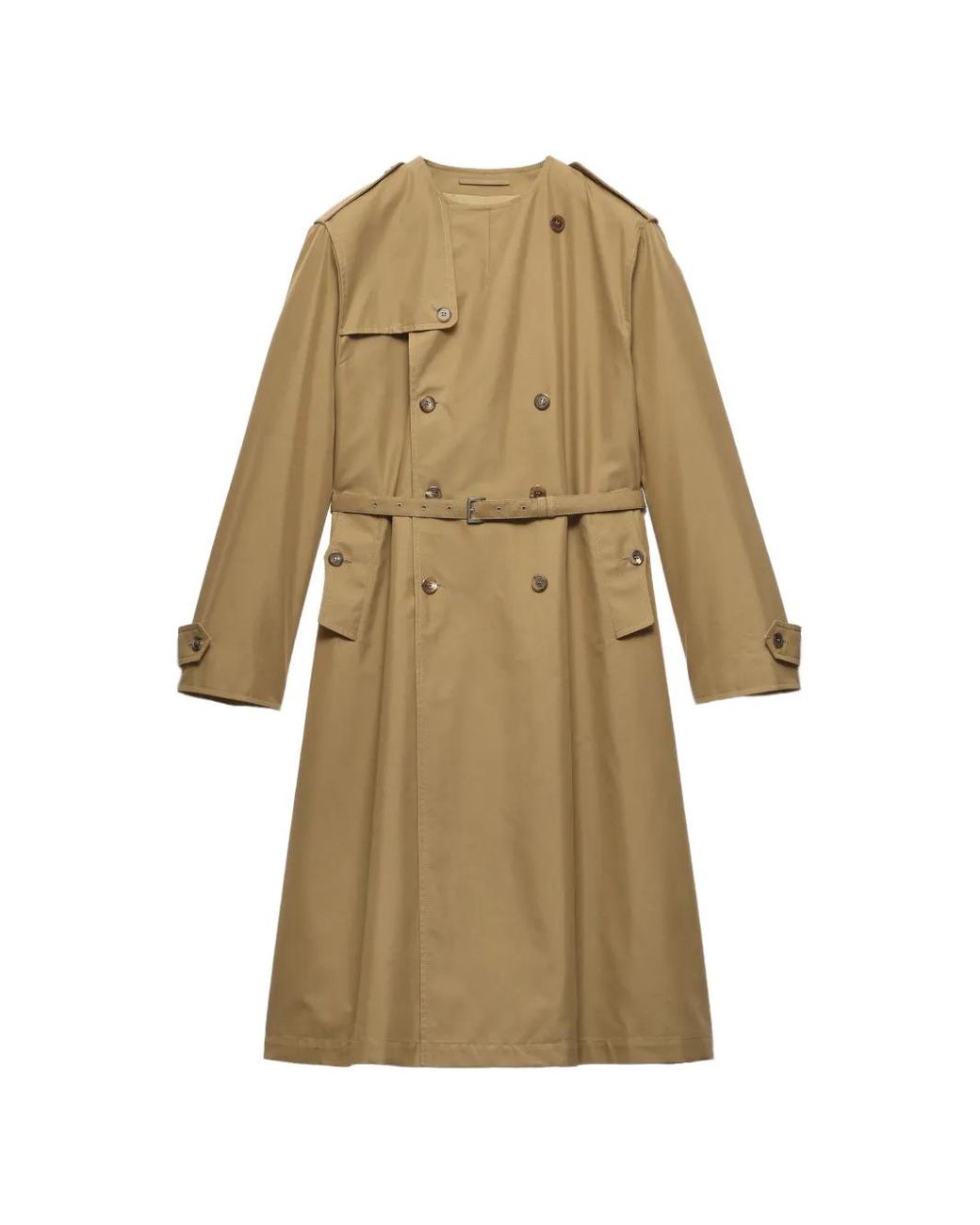 Prada Natural Cotton Blend Coat for men