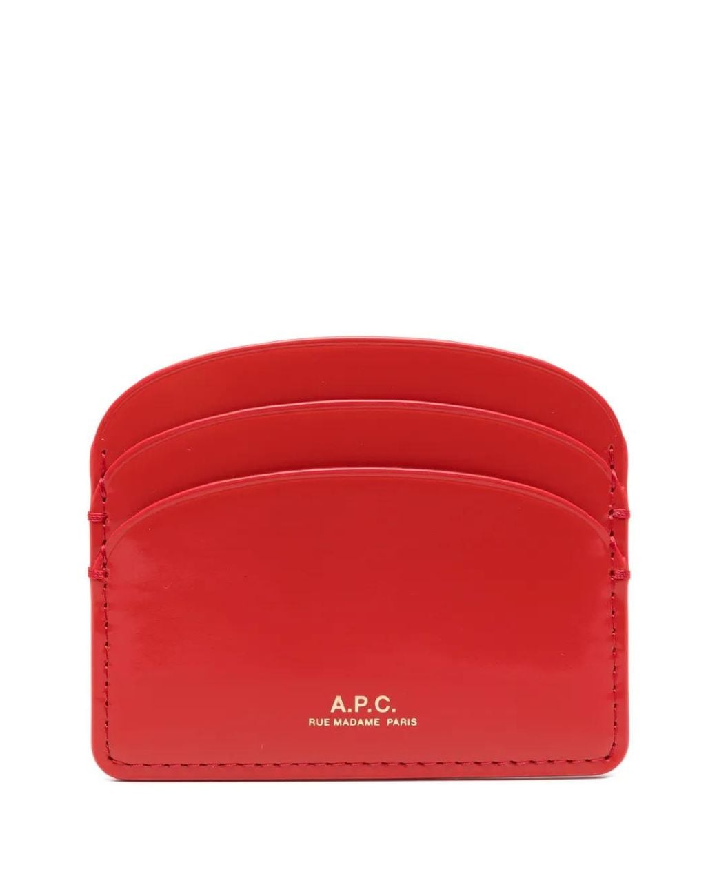A.P.C. Red Demi-Lune Cardholder