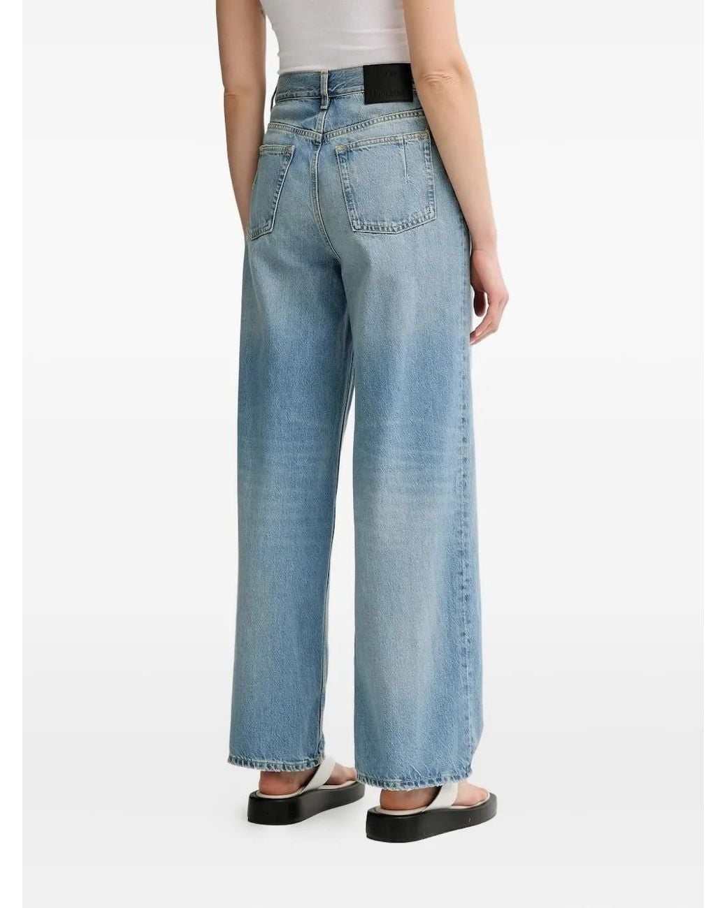 Won Hundred Blue Pleated Jeans