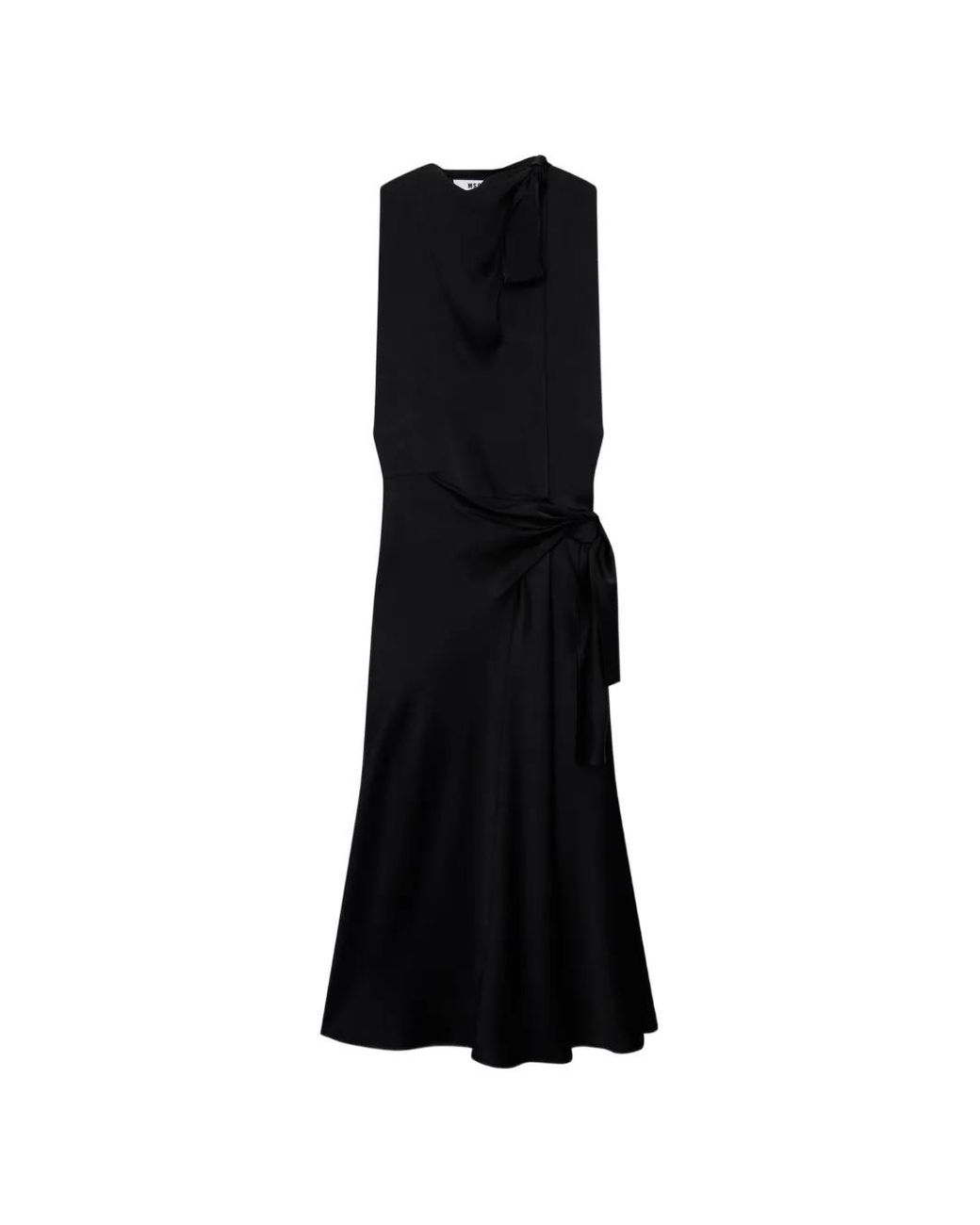 Abito Midi Con Fiocco di MSGM in Black