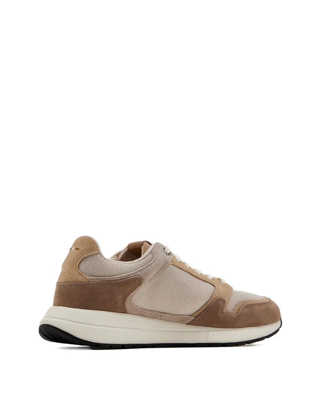 Boss Brown Baskets À Monogramme Double B Et Finitions En Daim for men