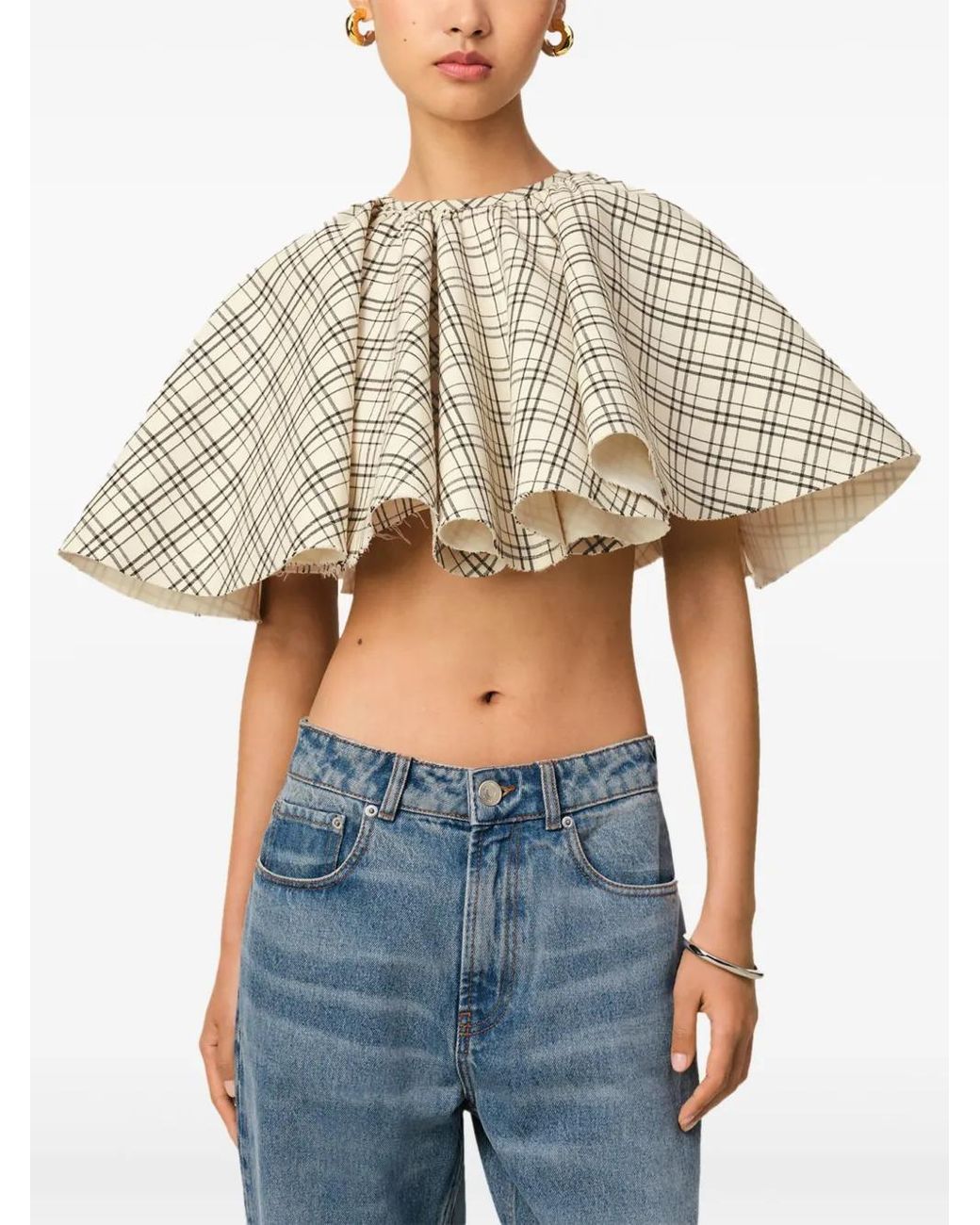 AMI YOSHINARI / 新品・未使用 Cropped mesh tops ami-toni-neutri-Top-Crop-Con-
