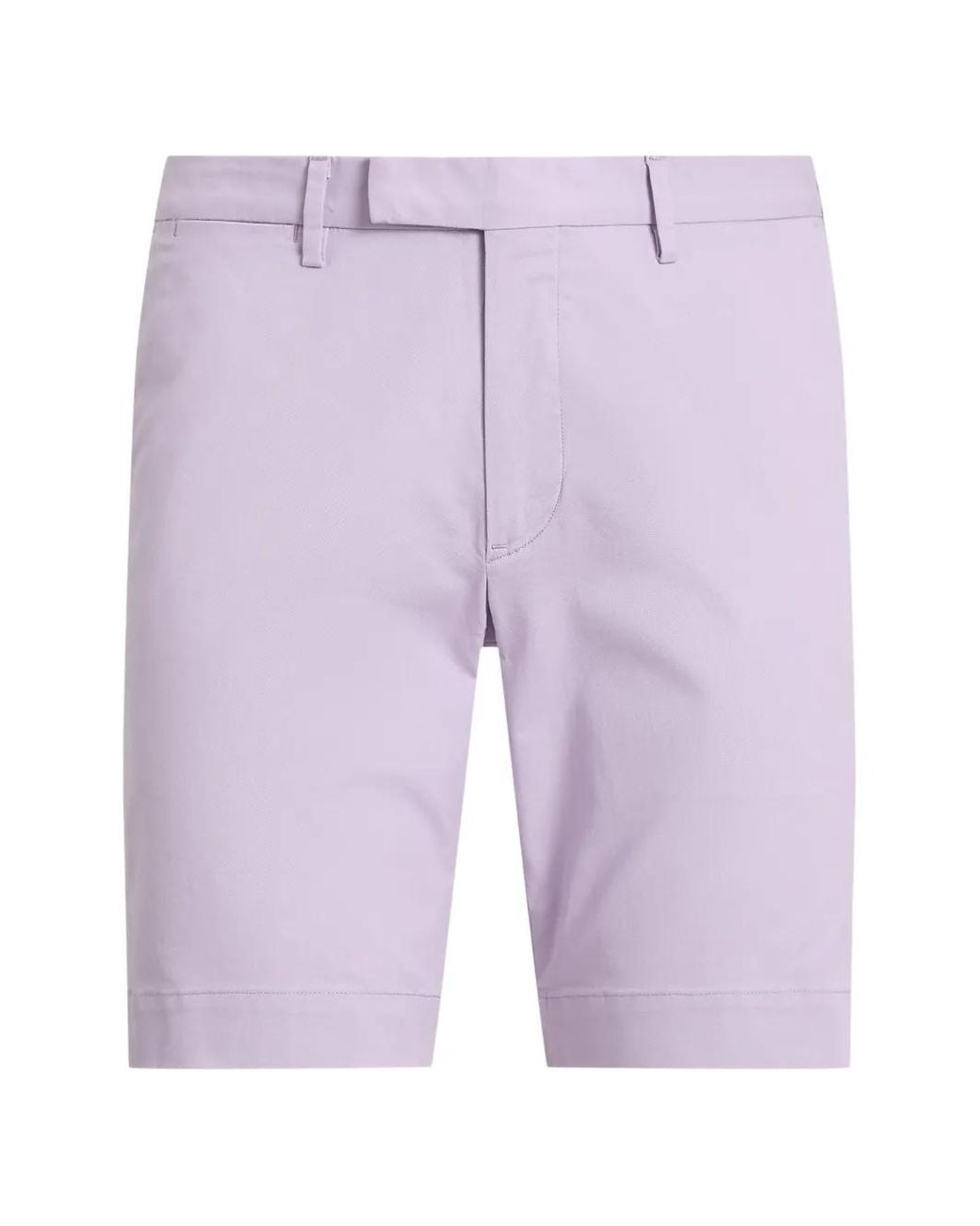 Polo Ralph Lauren Purple Cotton Chino Shorts for men