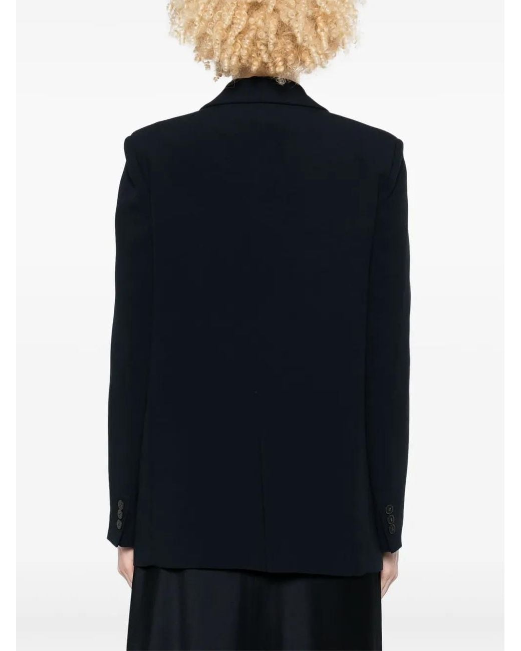 Forte_forte Blue Single-Breasted Blazer Jacket